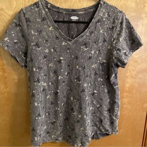Old Navy EveryWear Floral Short Sleeve T-Shirt